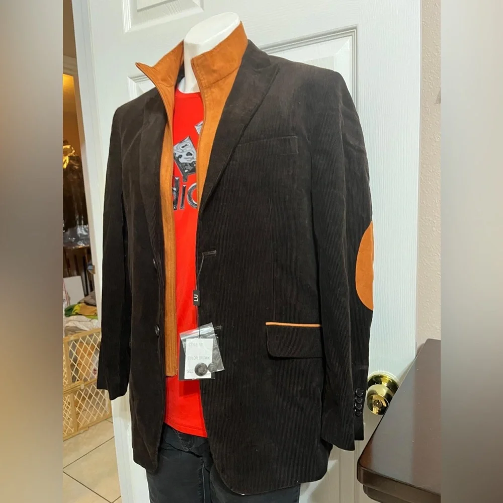 Linea Uomo Brown Corduroy Jacket
